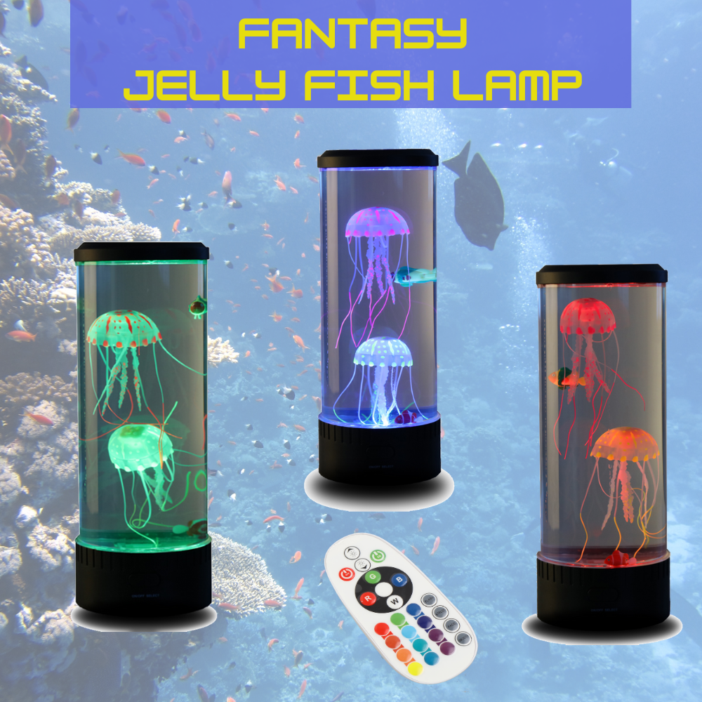 Brewish LED Jellyfish lamp Aquarium Electric Lava Light with 18 Color