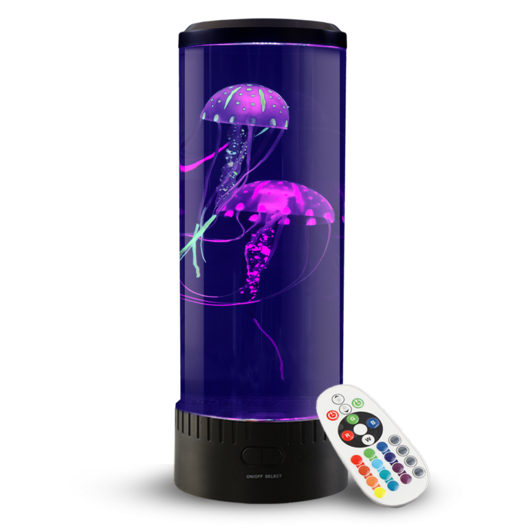 Brewish Jellyfish Lava Lamp 16 Color Changing Mood Lamps Aquarium