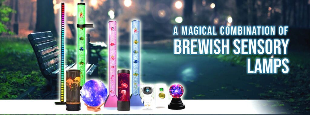 Types of sensory lamps in brewish store