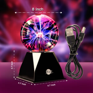 Globe electricity plasma lamp